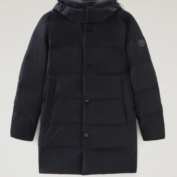 $1,540! RARE NEW Men's Woolrich Luxe Long Parka in Vitale Barberis Canonico Wool - Picture 1 of 7